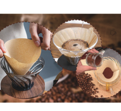 Coffee filter paper application